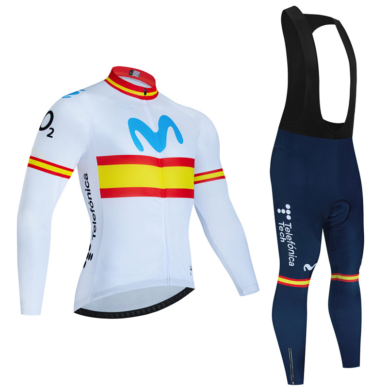 Spain Movistar Autumn Long Sle - Cycling Gear Outfit recension och pris