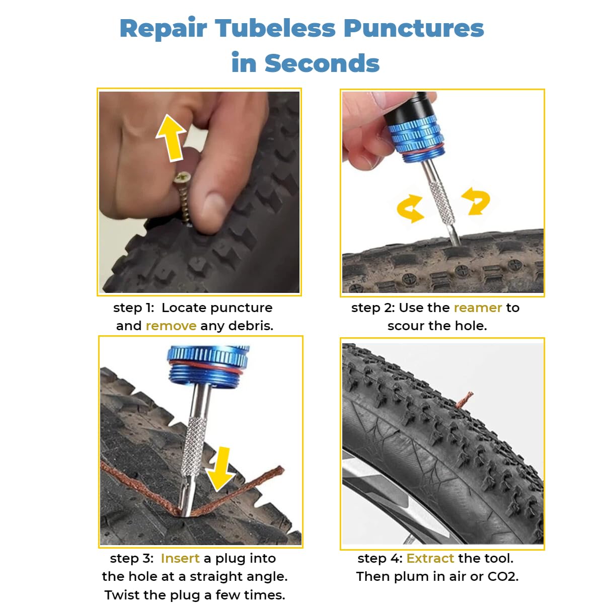 Tubeless Bike Tire Repair Kit  - Tubeless Tire Sealant recension och pris