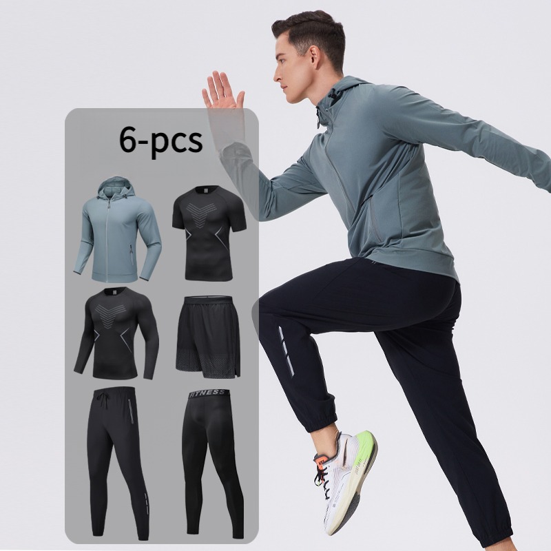 Men's 6-Piece Sportswear Set w - Cycling Gear Outfit recension och pris