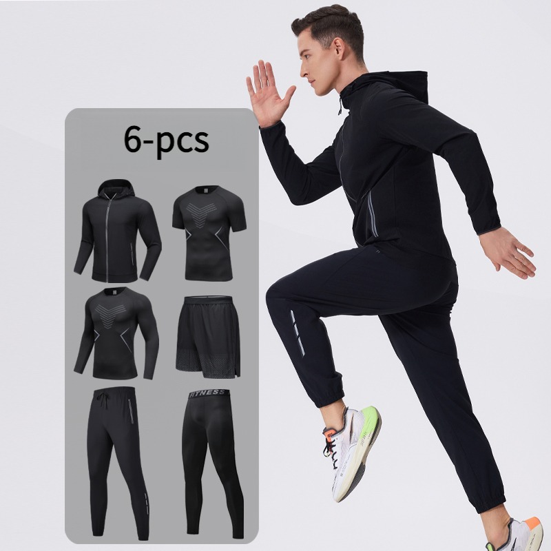 Men's 6-Piece Sportswear Set w - Cycling Gear Outfit recension och pris